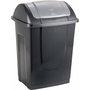 Poubelle Mondex Plastique recyclé 10 L Anthracite