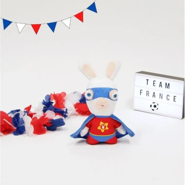 Gipsy Peluche Les Lapins Cretins Super-Héros Rouge avec Son, 18 cm, Jouet pour Garçon et Fille dès la Naissance Gipsy Peluche Les Lapins Cretins Super-Héros Rouge avec Son, 18 cm, Jouet pour Garçon et Fille dès la Naissance