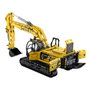 CaDA C61082W - Excavatrice Fonctionnelle 1072 Pièces, Moteur Optionnel, Cabine Rotative, Instructions Multilingues, Jouet de Construction 8+