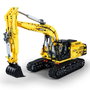 CaDA C61082W - Excavatrice Fonctionnelle 1072 Pièces, Moteur Optionnel, Cabine Rotative, Instructions Multilingues, Jouet de Construction 8+