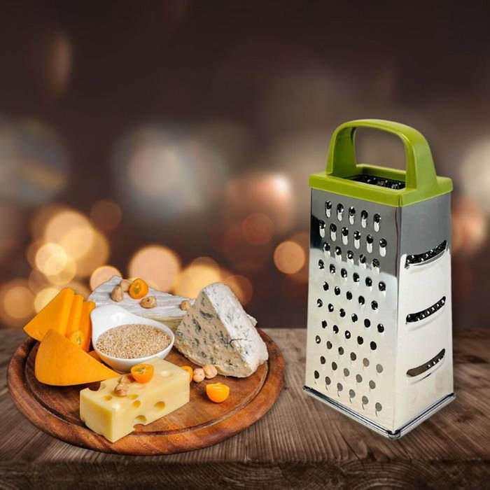 Fackelmann Ensemble de 2 Râpes à fromages et à légumes 4 faces Gamme Zéro