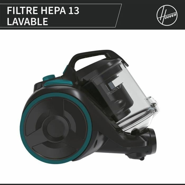 Candy CAF34HM Aspirateur Traineau Sans Sac 800 W Noir et Vert Émeraude