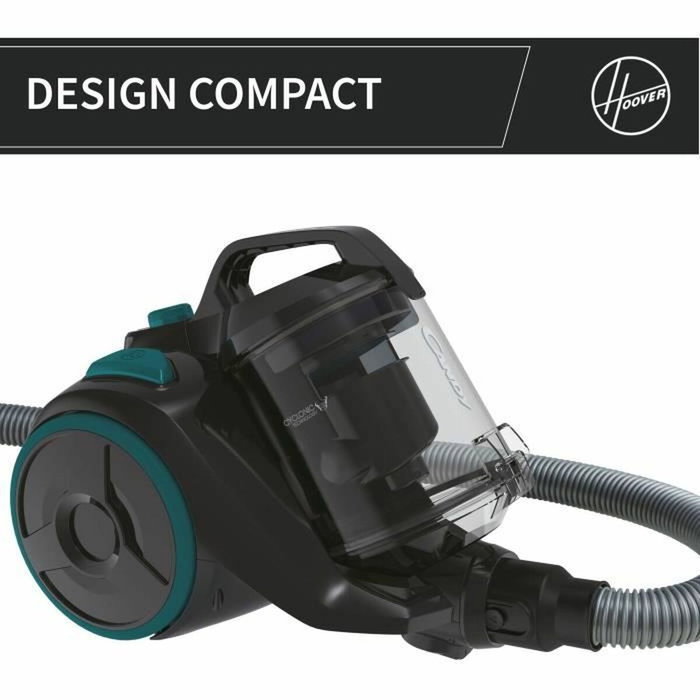 Candy CAF34HM Aspirateur Traineau Sans Sac 800 W Noir et Vert Émeraude
