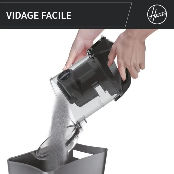 Candy CAF34HM Aspirateur Traîneau Sans Sac 800 W - Capacité 2,5 L - Filtre HEPA 13 Lavable - Technologie Cyclonique - Brosse Combinée