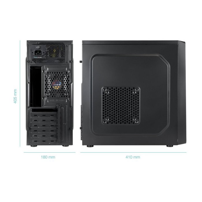Tooq TQC-5701-SP PRISMA ULTRA Noir avec alimentation 500 W