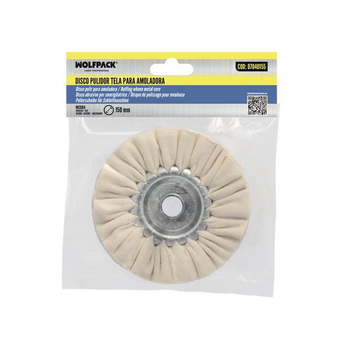 WOLFPACK LINEA PROFESIONAL Disque de polissage en tissu Ø 150 mm