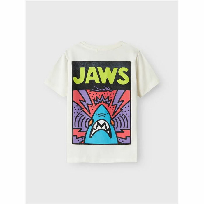 T shirt à manches courtes Enfant Name It Nkmmakai Jaws Nreg Box Sky