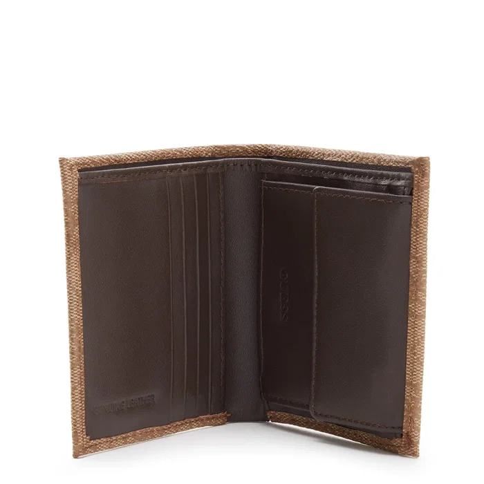 Guess Vezzola Petit portefeuille en textile Marron Guess Vezzola Petit portefeuille en textile Marron