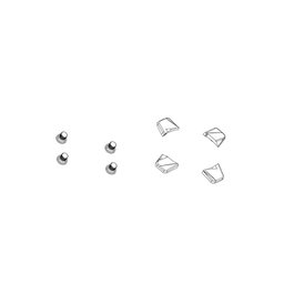 SRAM Kit de 4 vis de plateau XX1 1V en aluminium gris
