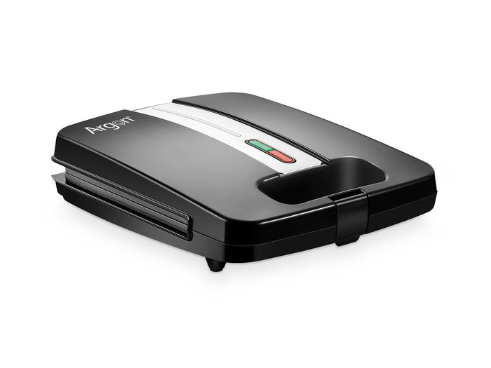 Argon Sandwichera 4 Places 1400W Noir Inox 28.9x35.2x32 cm (Set de 4)