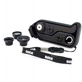 RODE RodeGrip+ pour iPhone 4 – Support de montage avec lentilles téléphoto, grand-angle et macro