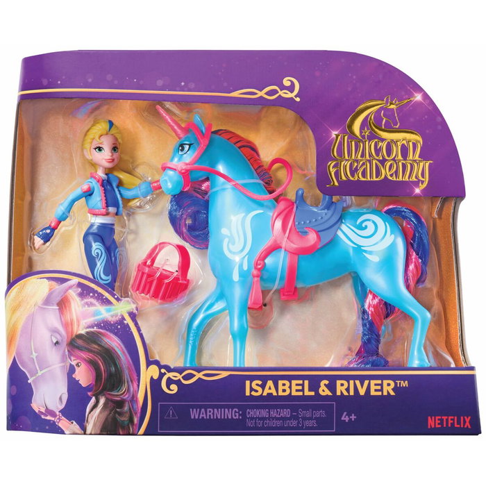Spin Master Unicorn Academy - Licorne 28cm Leaf ou River - Modèle Aléatoire