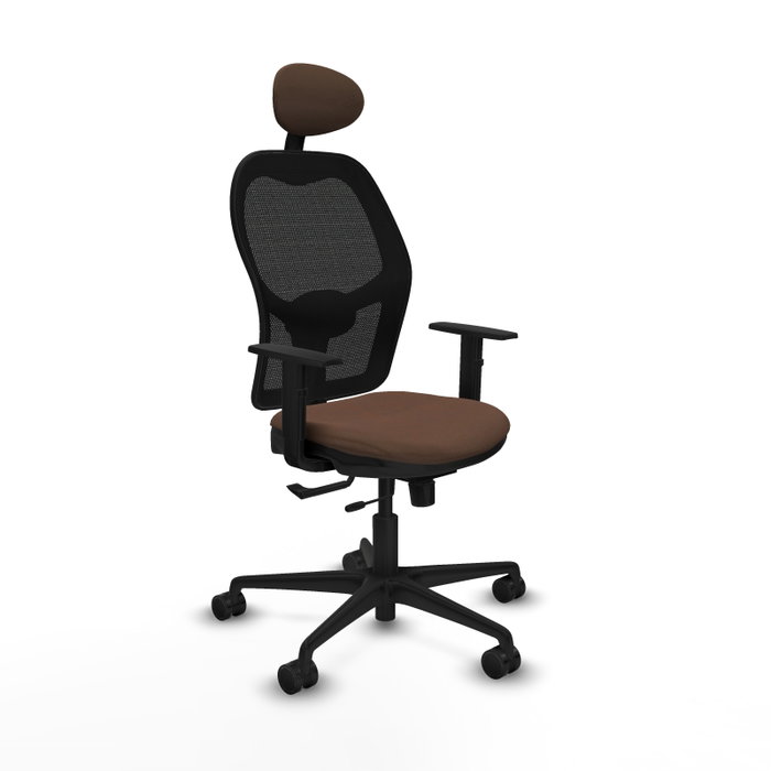 Piqueras Y Crespo Chaise de bureau Jorquera Sincro/Traslack Marron foncé/Noir Piqueras Y Crespo Chaise de bureau Jorquera Sincro/Traslack Marron foncé/Noir