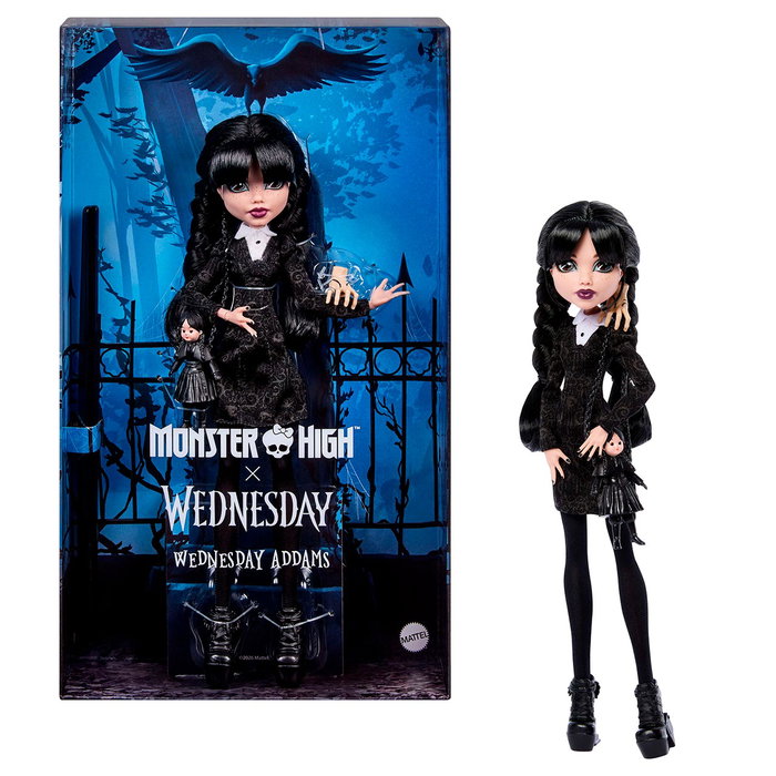 MONSTER HIGH Poupée Wednesday Addams avec Cosa