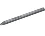 Lenovo Slim Pen, 9.5 mm, stylet rechargeable avec sensibilité à la pression et à l'inclinaison (4096 niveaux), compatible WGP/MPP/AES, attache magnétique, gris storm