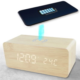 Be Mix Station de charge, réveil, thermomètre et calendrier