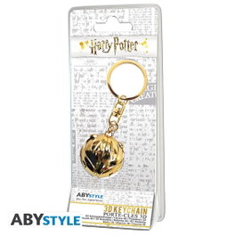 Abystyle Harry Potter Snitch Dorée - Porte-clés 3D métal Quidditch