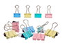 Pincello Set 7 Pinces Clip Pastel Multicolore Métal 7.5 x 12.5 x 2 cm (Set de 24)