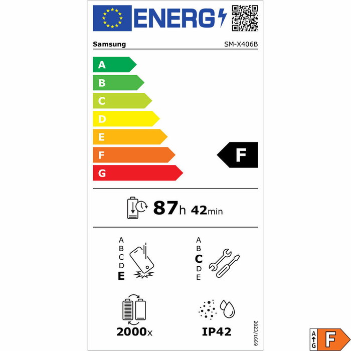 Tablette Samsung SM-X406BZAPEUB 10,9" 8 GB RAM 256 GB Gris