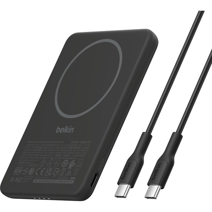 Belkin BoostCharge Slim 5000mAh MagSafe 7.5W Noir Belkin BoostCharge Slim 5000mAh MagSafe 7.5W Noir