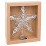 BigBuy Home Étoile de Noël Argenté Métal 25 x 5,5 x 30 cm