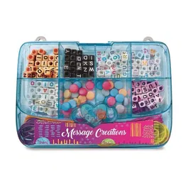 Clementoni Crazy Chic Coffret Création de Bracelets avec Perles, Accessoires et Cordons Élastiques - Modèle Bleu - Jeu Créatif à Partir de 6 Ans