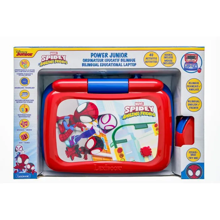 Ordinateur portable éducatif Spidey bilingue avec 40 activités