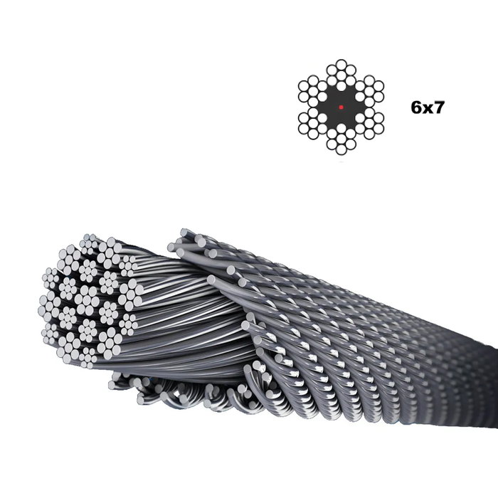 WOLFPACK LINEA PROFESIONAL Câble Galvanisé 2 mm - 25 Mètres