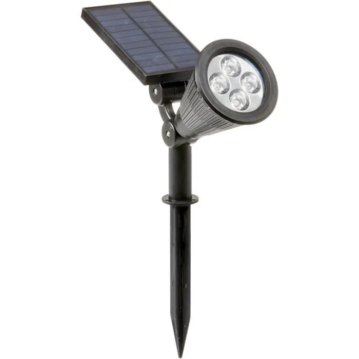 Smart Garden Spot solaire 70L Mail Order - Projecteur LED extérieur inclinable 70 lumens, charge solaire, détecteur crépusculaire, plastique 30 x 9.2 x 16 cm