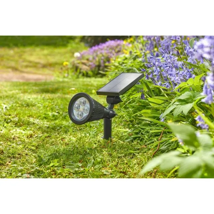 Smart Garden Spot solaire 70L Mail Order - Projecteur LED extérieur inclinable 70 lumens, charge solaire, détecteur crépusculaire, plastique 30 x 9.2 x 16 cm