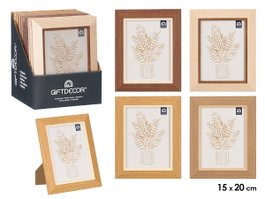 GIFTDECOR Lot de 24 cadres photo en relief 15x20 cm - Assortiment de couleurs