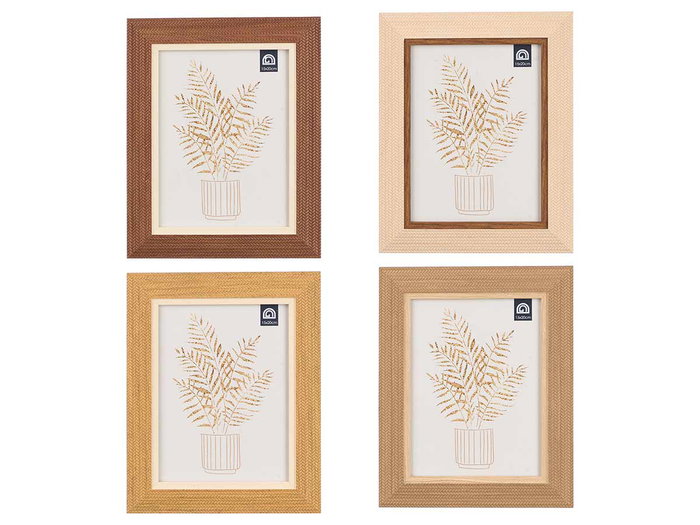 Giftdecor Porte-photos Relief 15x20 cm Assortis - Bois MDF et Verre - Beige, Crème, Gris, Marron (Set de 24) Giftdecor Porte-photos Relief 15x20 cm Assortis - Bois MDF et Verre - Beige, Crème, Gris, Marron (Set de 24)