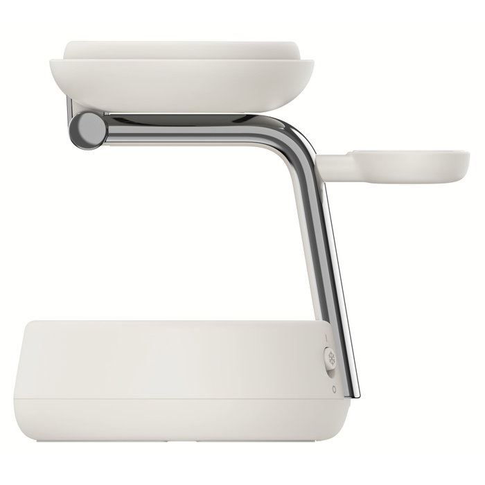 Belkin UltraCharge Pro Station de charge magnétique 3-en-1 Qi2 25W - Blanc Belkin UltraCharge Pro Station de charge magnétique 3-en-1 Qi2 25W - Blanc
