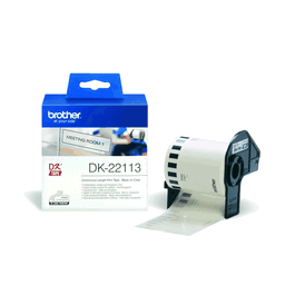 Brother DK-22113 / DK22113 - Ruban étiquette transparent pour imprimante d'étiquettes