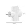 WOLFPACK LINEA PROFESIONAL Adaptateur Triple Schuko 16 A 250 V blanc