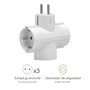 WOLFPACK LINEA PROFESIONAL Adaptateur Triple Schuko 16 A 250 V blanc
