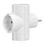 WOLFPACK LINEA PROFESIONAL Adaptateur Triple Schuko 16 A 250 V blanc