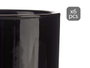 Vessia Set de 6 Bols en Porcelaine Noirs 350 ml - 10 x 6 x 10 cm (Set de 12)