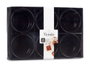 Vessia Set de 6 Bols en Porcelaine Noirs 350 ml - 10 x 6 x 10 cm (Set de 12)