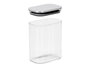 Vivalto Boîte Rectangulaire en Borosilicate 1,1L avec Couvercle en Acier, 12x14x8 cm (Set de 12)