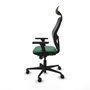 Piqueras y Crespo Chaise de Bureau avec Appui-tête Jorquera 3D036N1 Vert émeraude