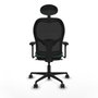Piqueras y Crespo Chaise de Bureau avec Appui-tête Jorquera 3D036N1 Vert émeraude