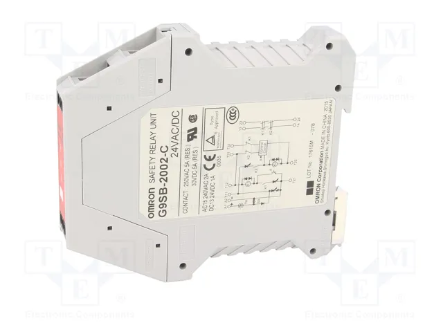 OMRON G9SB-2002-C Module d'automatisation relais de sécurité 24V AC/DC, 2 entrées OMRON G9SB-2002-C Module d'automatisation relais de sécurité 24V AC/DC, 2 entrées
