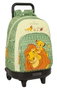 Safta Mufasa Sac à dos grand avec roulettes compact et amovible 33x45x22 cm - Idéal pour les voyages