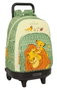 Safta Mufasa Sac à dos grand avec roulettes compact et amovible 33x45x22 cm - Idéal pour les voyages