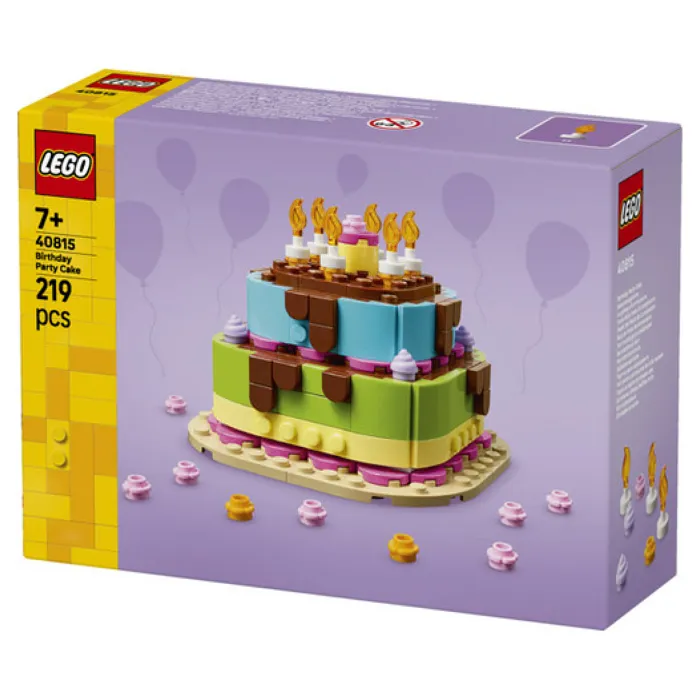 Lego 40815 Le Gâteau d'Anniversaire - Jeu de Construction pour Enfants de 7 Ans - Décoration de Table