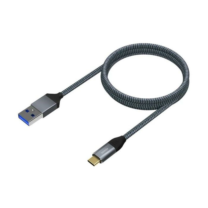 Câble USB-C Aisens A107-0631 Gris 1 m
