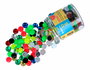 Innspiro Pot de Gemmes Acryliques Circulaires 10mm Couleurs Assorties (env. 225 pièces) inevitable