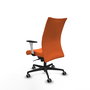 Piqueras Y Crespo Chaise de bureau Albacete confidente, Mécanisme Synchrone, Orange