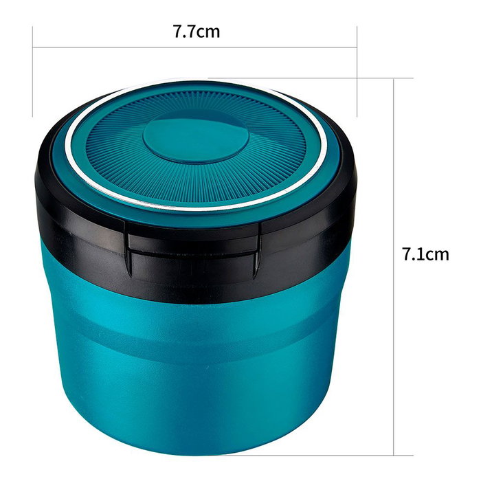 Champ Cendrier rond avec LED, couleurs assorties, ø8 x 7 cm Champ Cendrier rond avec LED, couleurs assorties, ø8 x 7 cm